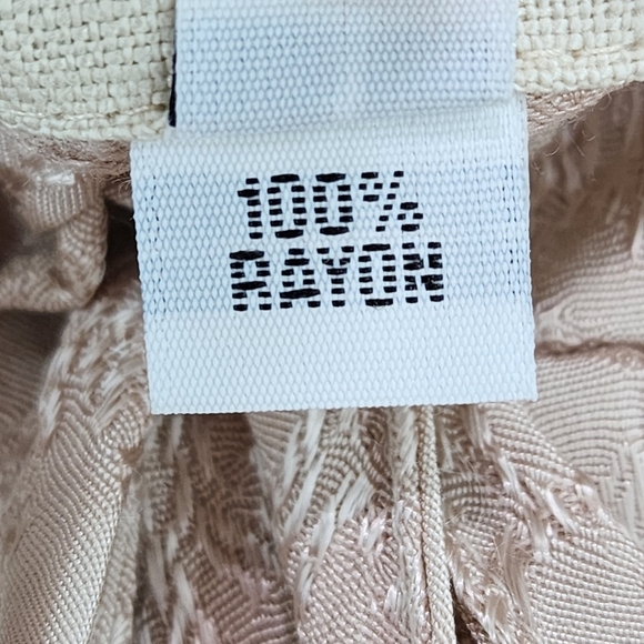 Home Frox Women's Rayon Textured Wide Leg Pants Light Pink - Picture 9 of 9